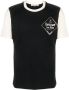 Wales Bonner Logo Print T-shirt Black Heren - Thumbnail 1