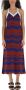 Wales Bonner Elegante Maxi Jurk Red Dames - Thumbnail 1