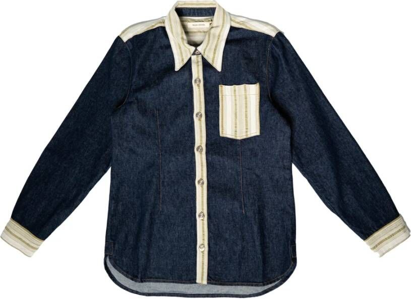 Wales Bonner Miles denim Overhemd Blauw Heren