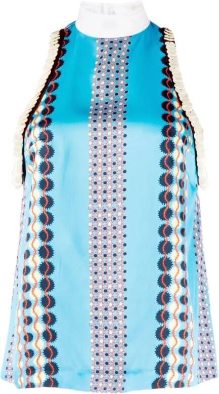 Wales Bonner Sleeveless Tops Blauw Dames