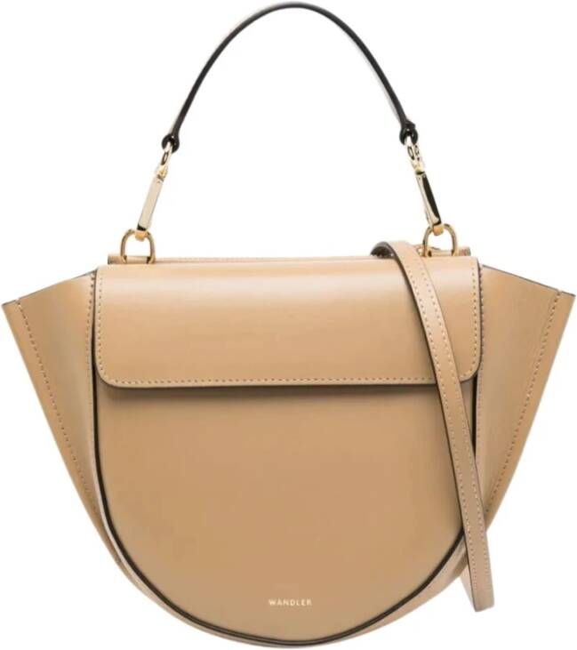 Wandler Beige Leren Tas met Verstelbare Band Beige Dames