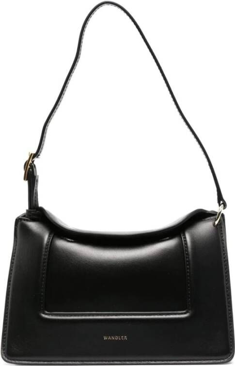 Wandler Zwarte Penelope Leren Tote Tas Black Dames