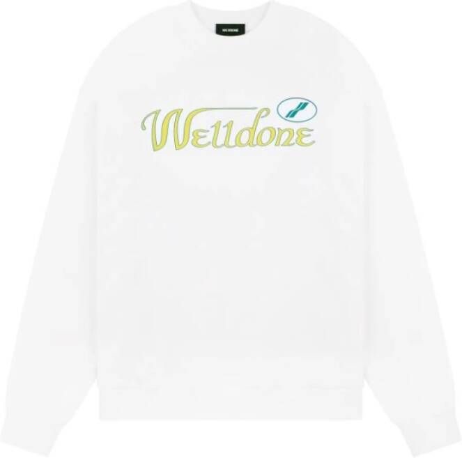 We11Done Sweatshirt White Heren