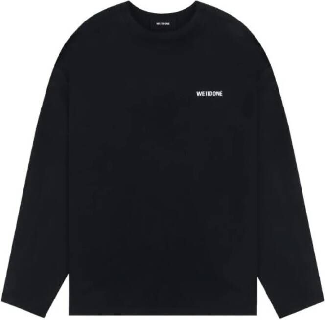 We11Done Sweatshirt Zwart Heren