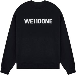 We11Done Sweatshirts Zwart Dames
