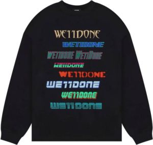 We11Done Sweatshirts Zwart Heren
