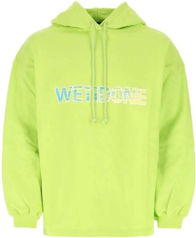We11Done Stijlvolle Heren Hoodie Green Heren