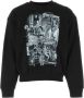 We11Done Zwart katoen oversize sweatshirt Zwart Heren - Thumbnail 1