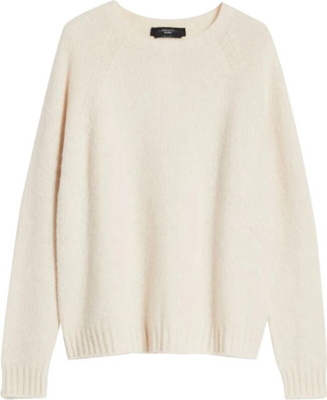 Max Mara Weekend Gezellige Alpaca Blend Trui Beige Dames