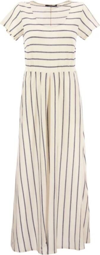 Weekend Max Mara T-shirtjurk in midilengte met linnen model 'EDICOLA'