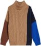 Max Mara Weekend Originele Multikleur Wol Pullover Brown Dames - Thumbnail 1