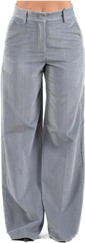 Weekend Max Mara Straight fit corduroy broek van zuiver katoen met steekzakken opzij model 'TANIA' - Foto 3