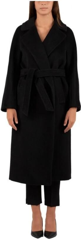 Max Mara Weekend Zwarte Weekendjassen met Tempera Finish Black Dames - Foto 3