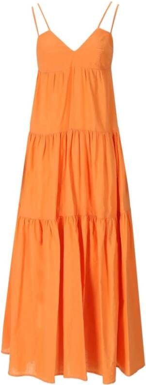 Weili Zheng Midi Dresses Oranje Dames