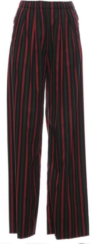 Weili Zheng Wwzpl142 Wide Trousers Zwart Dames