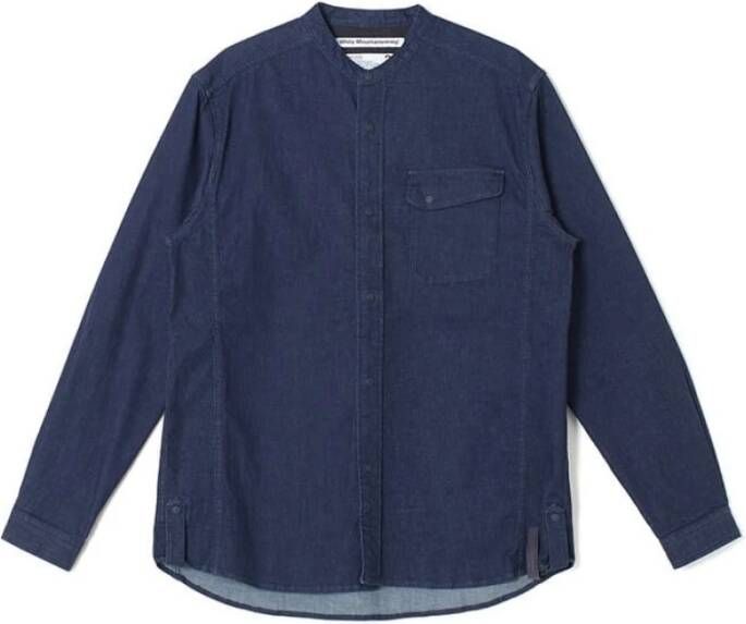 White Mountaineering Shirts Blauw Heren