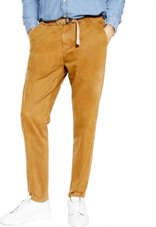 White Sand Trousers Brown Heren