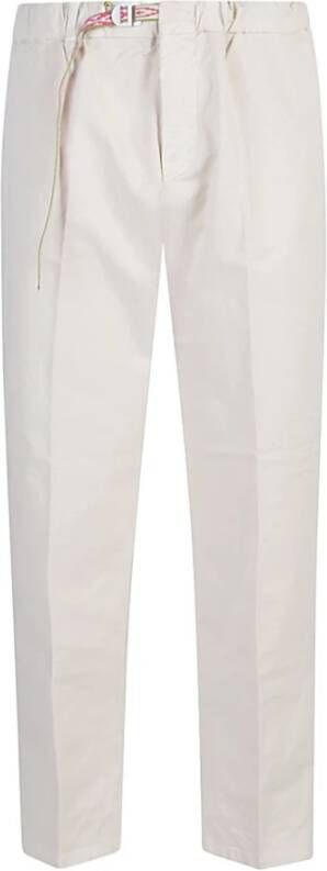 White Sand Cropped Trousers Beige Dames