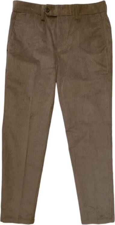 White Sand Heren Bruine Katoenen Broek Bruin Heren