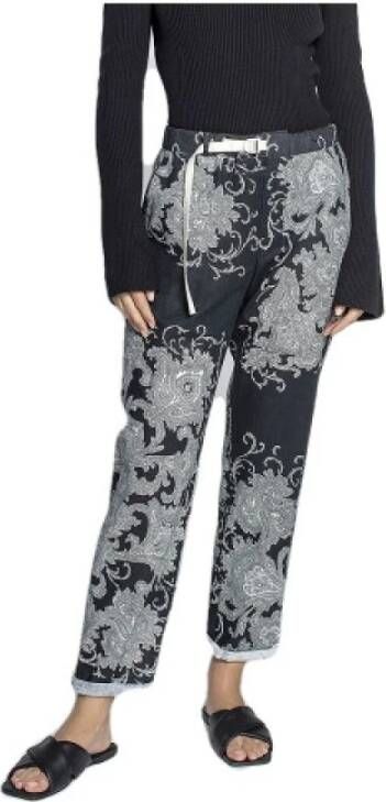 White Sand Marylin Bandana -broek met trekkoord Zwart Dames