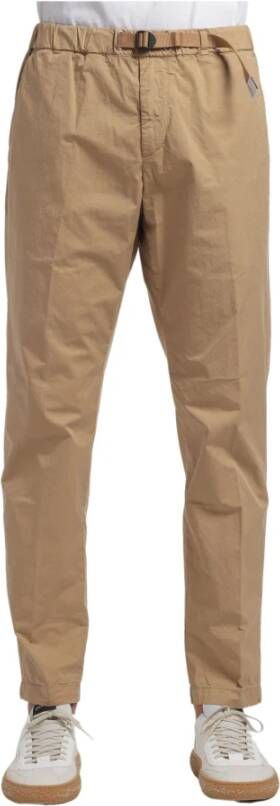 White Sand Slim-fit Trousers Beige Heren