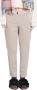 White Sand Straight Trousers Beige Dames - Thumbnail 1