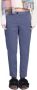 White Sand Straight Trousers Blauw Dames - Thumbnail 1