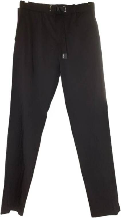 White Sand Straight Trousers Zwart Heren