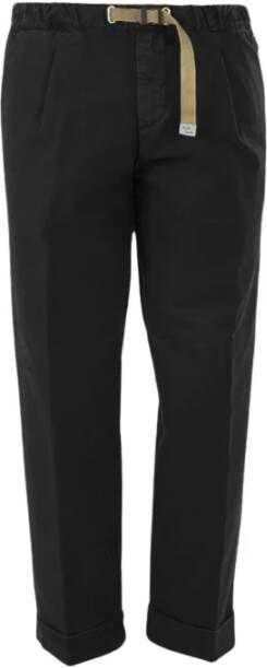 White Sand Straight Trousers Zwart Heren