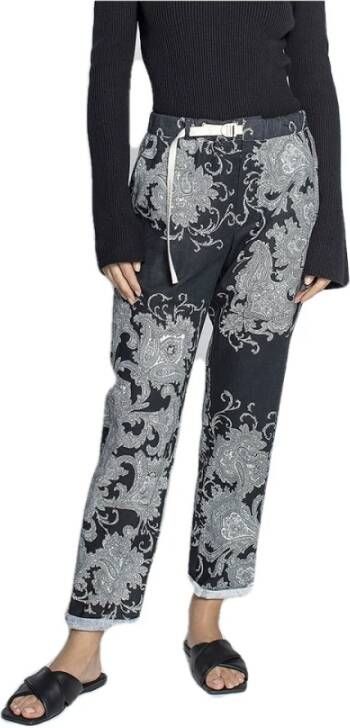 White Sand Marylin Bandana -broek met trekkoord Zwart Dames