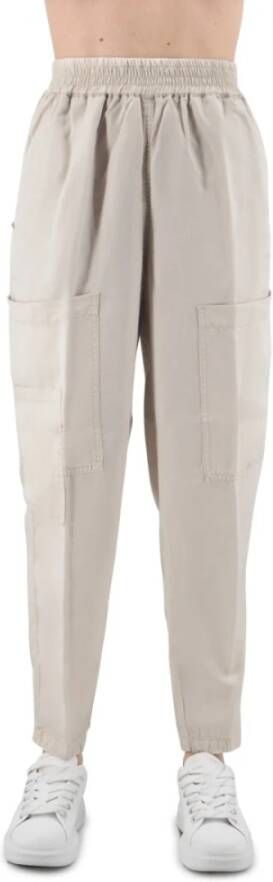 White Sand Trousers Beige Dames