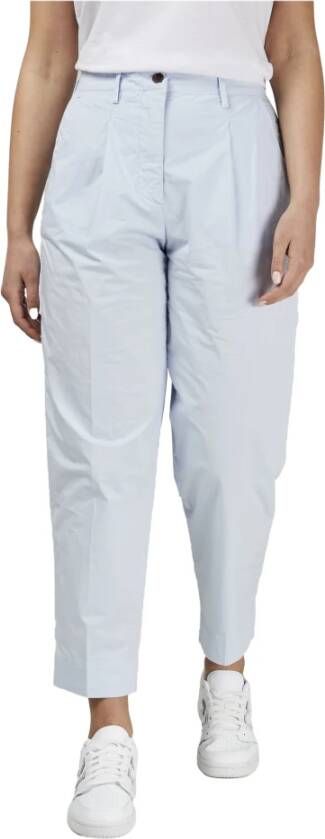 White Sand Trousers Blauw Dames