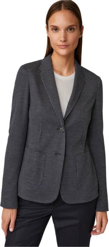 Windsor Blazer met een patroon Blauw Dames