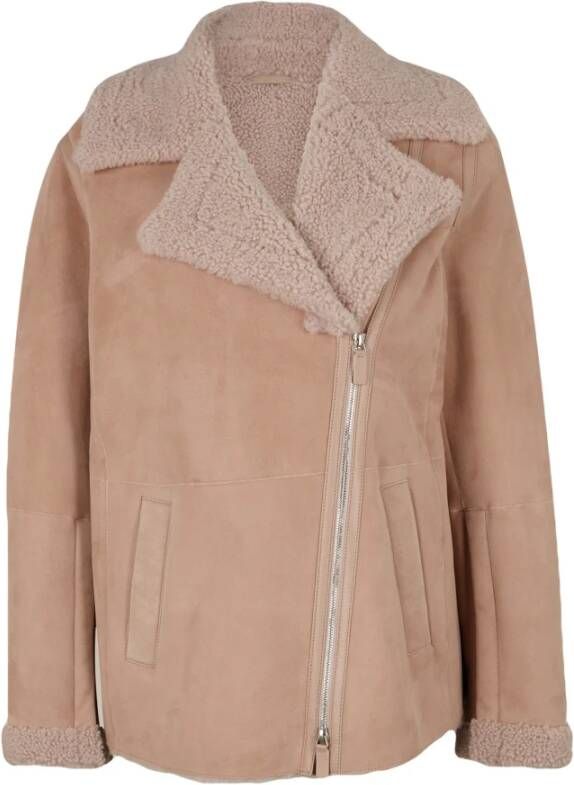 Windsor Faux bont shearling jassen Beige Dames