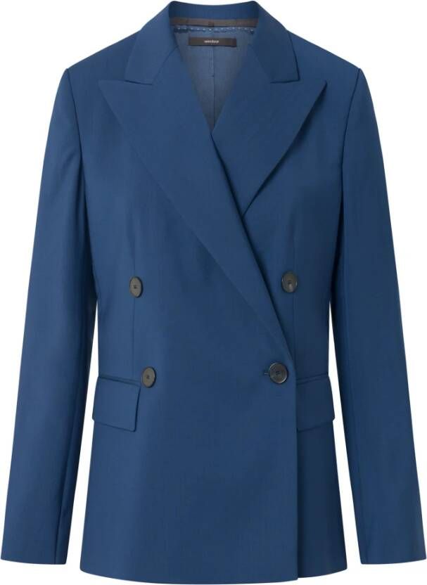Windsor Double-Breasted Coats Blauw Dames