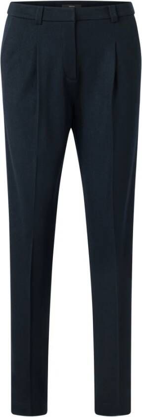 Windsor Wollen broek met elegante details Blue Dames