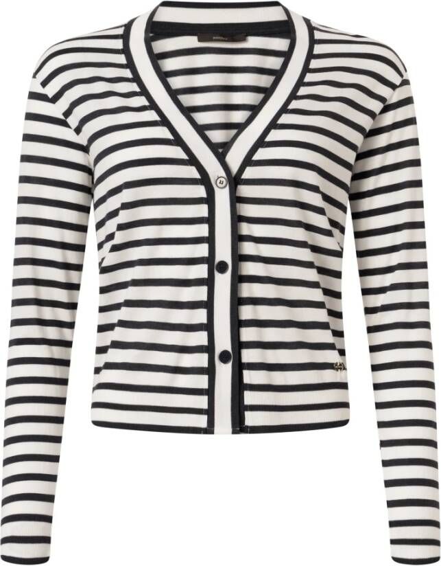 Windsor V-hals gebreide kleding Wit Dames