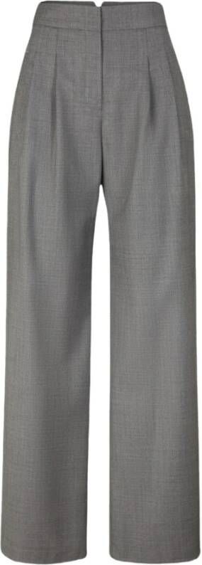 Windsor Wide Trousers Grijs Dames
