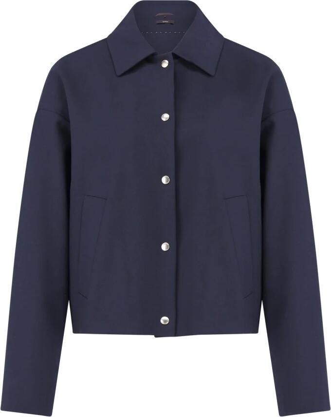 Windsor Casual Boxy Blouson met Reverskraag Blue Dames