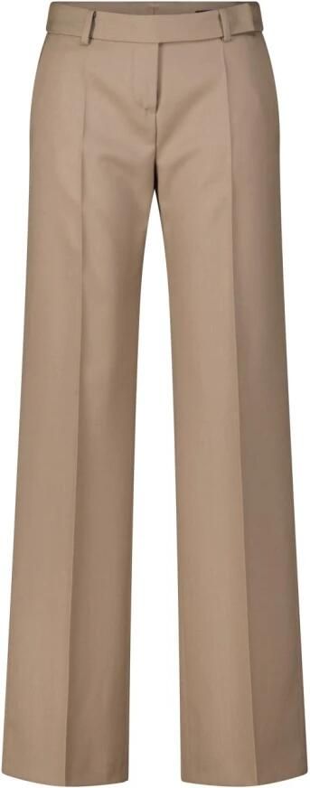 Windsor Comfortabele wollen wijde broek Brown Dames