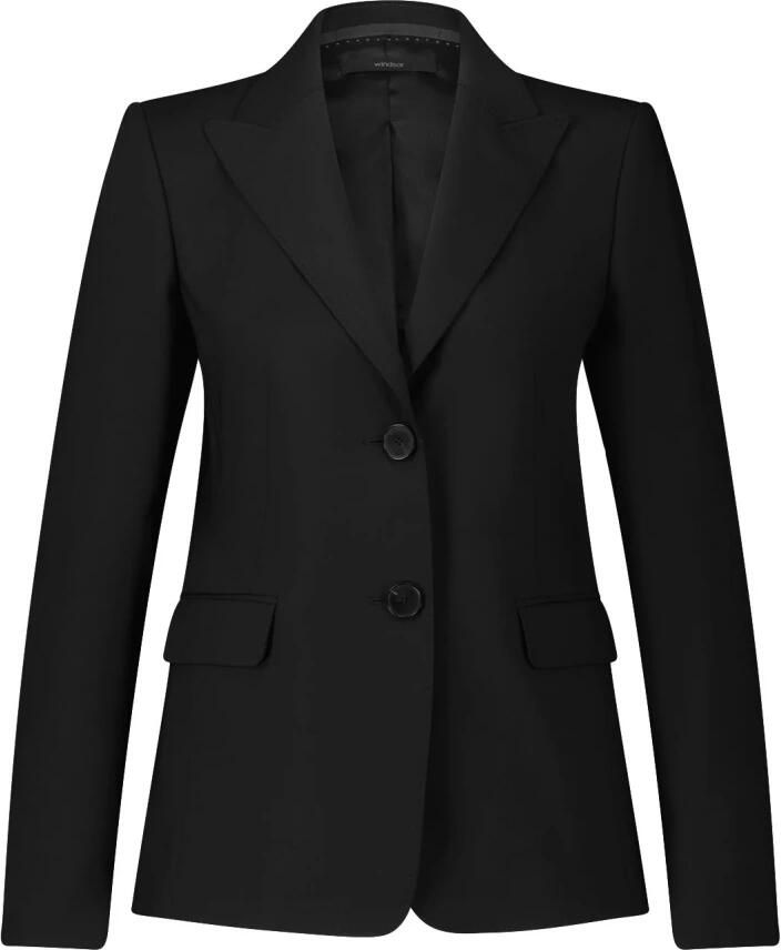 Windsor Elegante Wollen Stretch Blazer Black Dames