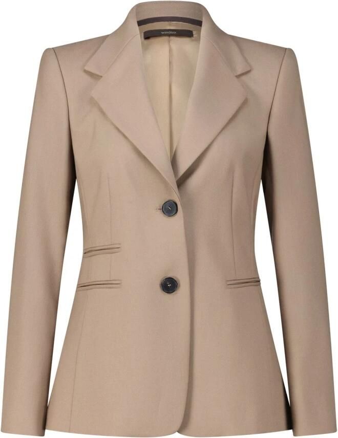 Windsor Regular fit blazer van gemerceriseerd katoen met reverskraag