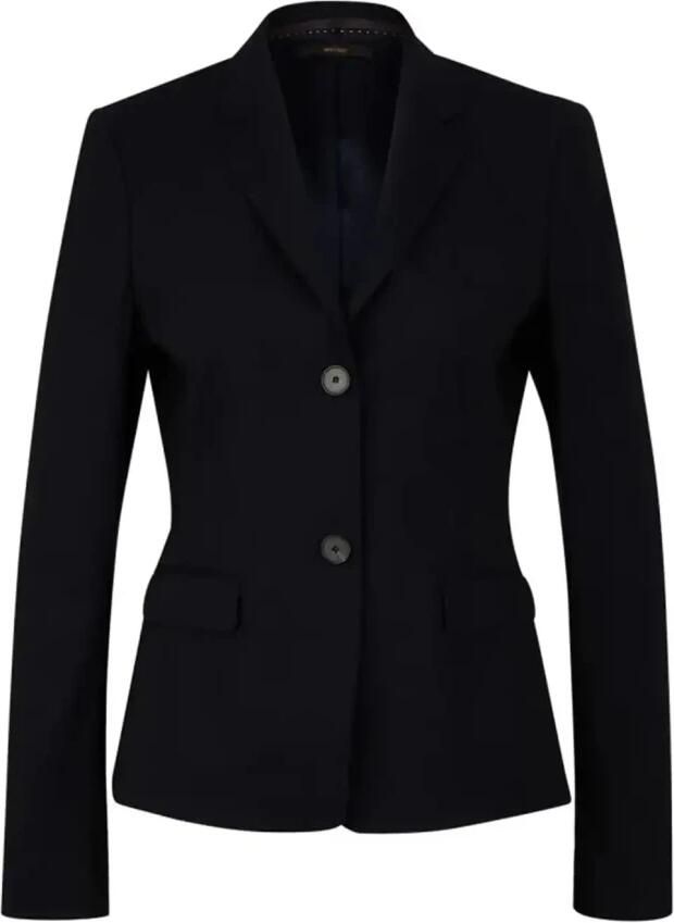 Windsor Getailleerde Wollen Blazer Black Dames