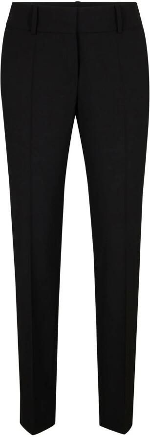 Windsor Slim Fit Wol Zakelijke Broek Black Dames