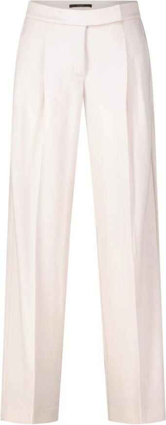 Windsor Wijde Pijp Wollen Broek Beige Dames