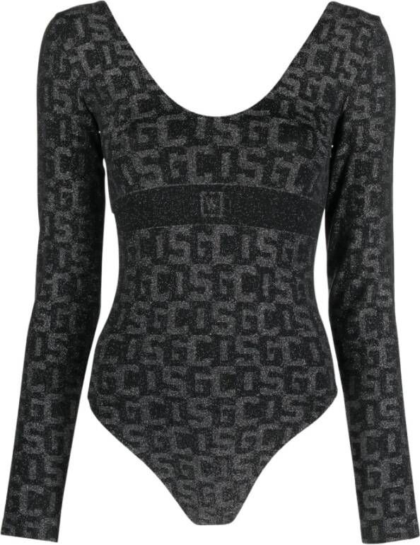 Wolford Monogram basis lichaam Zwart Dames