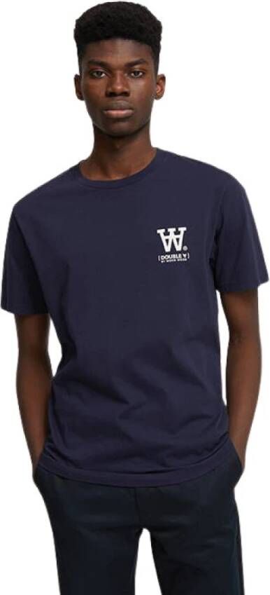 Wood T-shirt 10115707-2222 Blauw Heren
