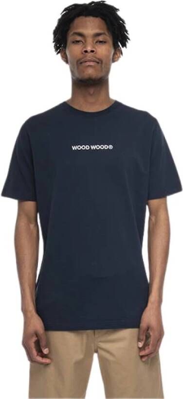 Wood T-shirt 12115715-2491 Blauw Heren