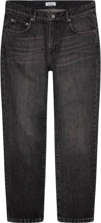 Woodbird Klassieke zwarte straight leg jeans Black Heren