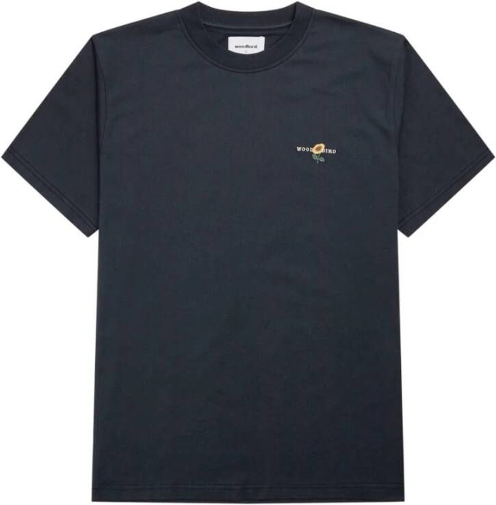 Woodbird T-shirt korte mouw Blauw Heren